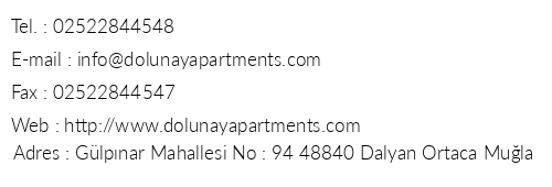 Dolunay Apart telefon numaralar, faks, e-mail, posta adresi ve iletiim bilgileri